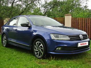 2018 Volkswagen Jetta VI Рестайлинг, синий, 1100000 рублей, вид 3