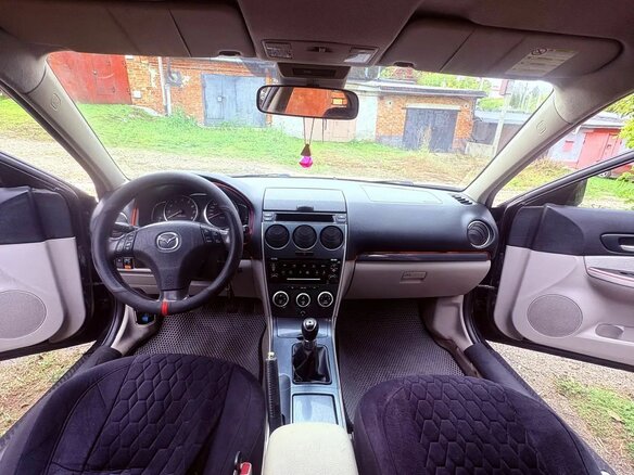 2005 Mazda 6 I (GG) Рестайлинг, чёрный, 275000 рублей - вид 8