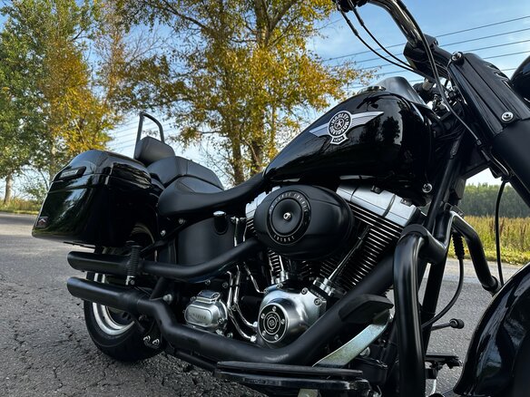 2010 Harley-Davidson Fat Boy, чёрный, 999000 рублей - вид 14