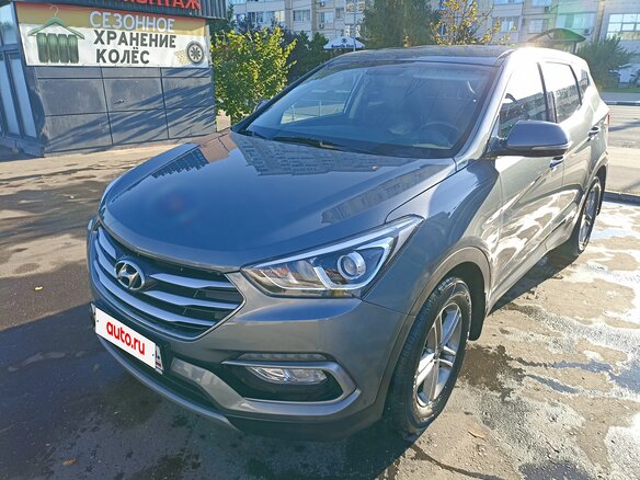 2017 Hyundai Santa Fe III Рестайлинг, серый, 2180000 рублей
