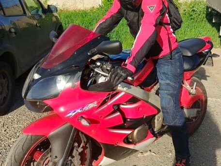 2001 Kawasaki ZX-6R Ninja, красный, 460000 рублей, вид 5