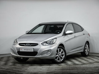 2012 Hyundai Solaris I, серебристый, 699000 рублей, вид 1