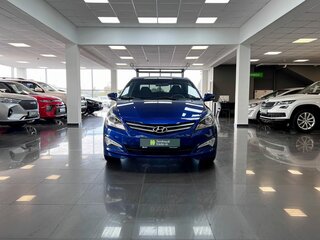 2015 Hyundai Solaris I Рестайлинг, синий, 890000 рублей, вид 3