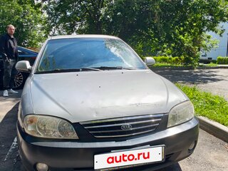 2005 Kia Spectra I Рестайлинг 2, серый, 180000 рублей, вид 1
