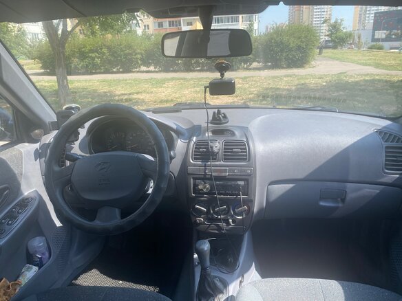 2007 Hyundai Accent ТагАЗ II, синий, 470000 рублей - вид 5