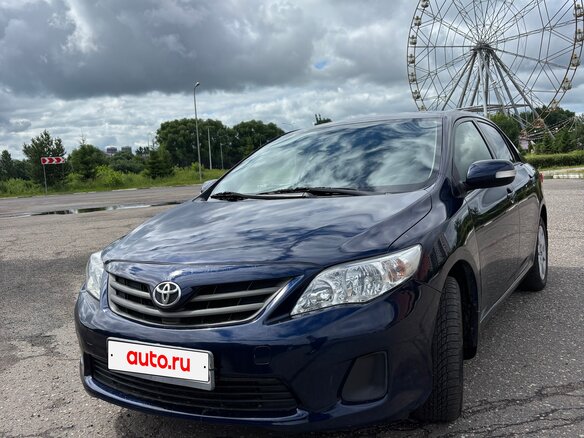 2012 Toyota Corolla X (E140, E150) Рестайлинг, синий, 1050000 рублей - вид 1