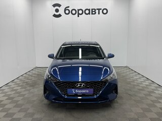 2022 Hyundai Solaris II Рестайлинг, синий, 1790000 рублей, вид 3
