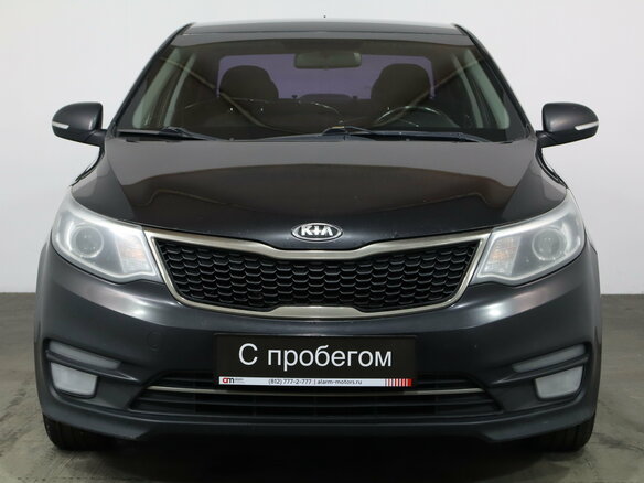 2015 Kia Rio III Рестайлинг, чёрный, 829000 рублей - вид 1