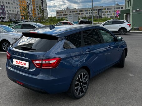 2018 Lada (ВАЗ) Vesta SW I, синий, 1100000 рублей, вид 5