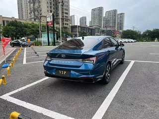 2021 Hyundai Elantra VII (CN7), синий, 1100000 рублей, вид 4