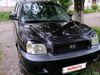 2001 Hyundai Santa Fe I, чёрный, 570000 рублей, вид 2