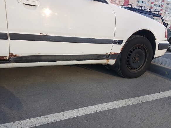 1992 Audi 100 IV (C4), белый, 250000 рублей - вид 7