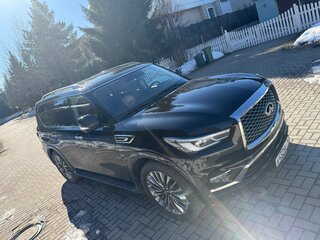 2018 Infiniti QX80 I Рестайлинг 2, чёрный, 4350000 рублей, вид 4