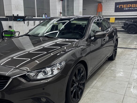 2017 Mazda 6 III (GJ) Рестайлинг, серый, 1750000 рублей - вид 9