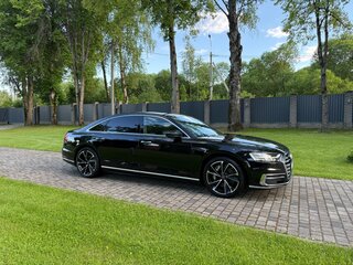 2018 Audi A8 Long 55 TFSI IV (D5), чёрный, 4150000 рублей, вид 2