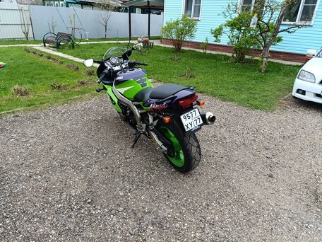 1998 Kawasaki ZX-6R Ninja, зелёный, 310000 рублей, вид 5
