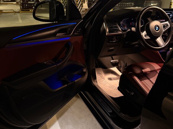 2022 BMW X4 30i II (G02) Рестайлинг, синий, 6850000 рублей - вид 7