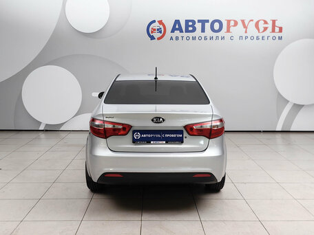2014 Kia Rio III, серебристый, 737000 рублей, вид 4