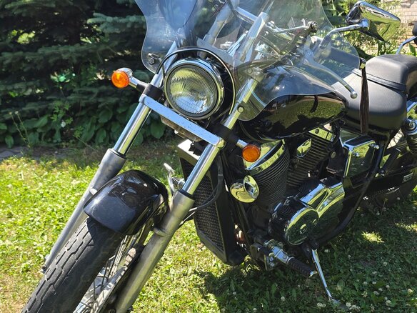 2001 Honda Shadow 400, чёрный, 400000 рублей - вид 11
