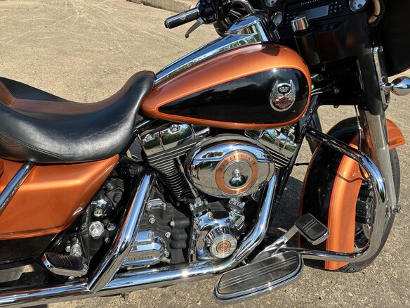 2008 Harley-Davidson Street Glide, оранжевый, 860000 рублей - вид 12
