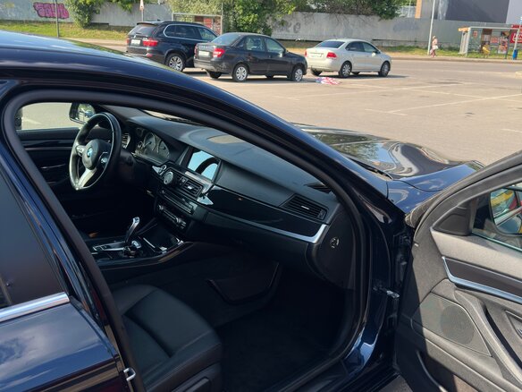 2014 BMW 5 серии 520i VI (F10/F11/F07) Рестайлинг, синий, 1500000 рублей - вид 9