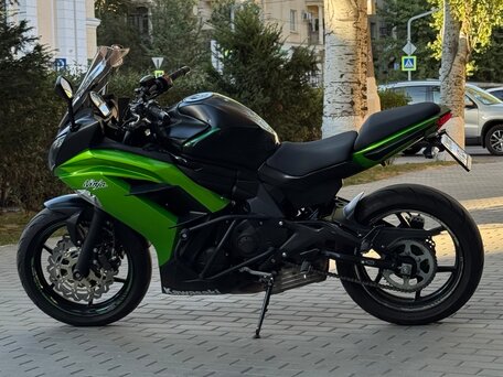 2014 Kawasaki ER-6F (Ninja 650R), зелёный, 497000 рублей, вид 2