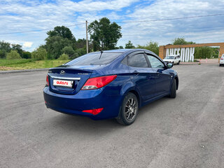 2014 Hyundai Solaris I Рестайлинг, синий, 750000 рублей, вид 4