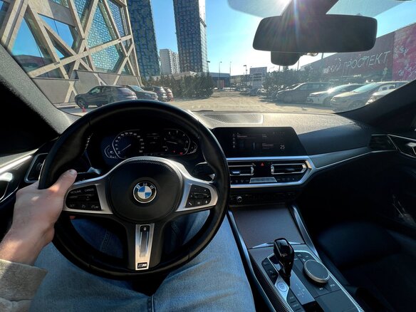 2021 BMW 4 серии 420d G22, G23, G26, синий - вид 11