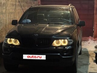 2005 BMW X5 3.0d I (E53) Рестайлинг, чёрный, 1200000 рублей, вид 2
