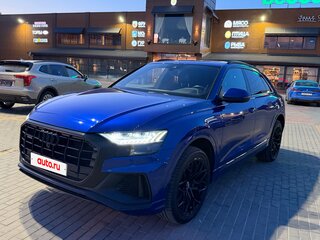 2019 Audi Q8 55 TFSI I (4M), синий, 5600000 рублей, вид 1