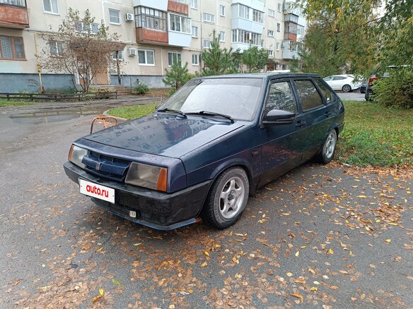 1990 Lada (ВАЗ) 2109, синий, 100000 рублей