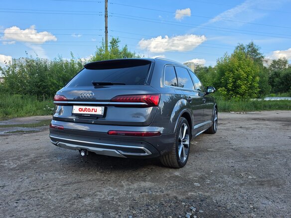 2021 Audi Q7 55 TFSI II (4M) Рестайлинг, серый - вид 13