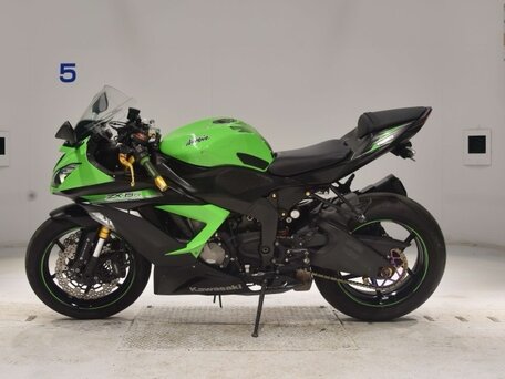 2014 Kawasaki ZX-6R Ninja, зелёный, 690000 рублей, вид 1
