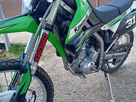 2013 Kawasaki KLX 250, зелёный, 410000 рублей, вид 2