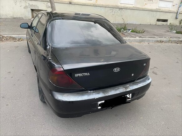 2006 Kia Spectra I Рестайлинг 2, чёрный - вид 4