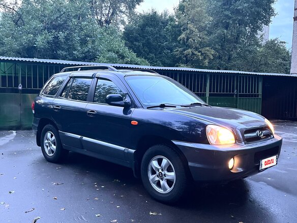 2004 Hyundai Santa Fe I, синий, 1150000 рублей - вид 1