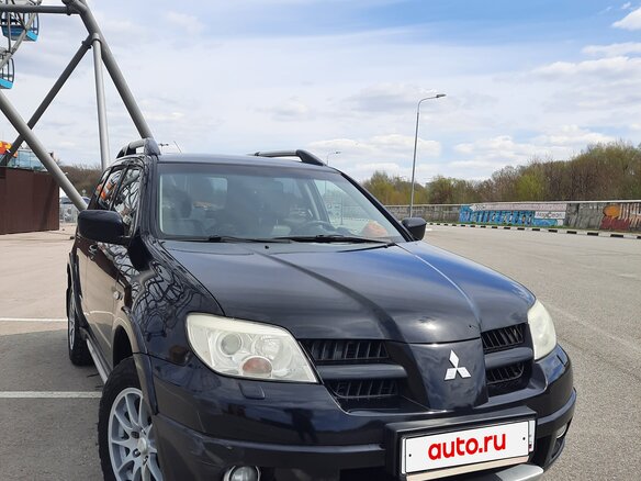 2007 Mitsubishi Outlander I, чёрный, 616000 рублей - вид 12