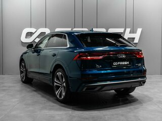 2019 Audi Q8 55 TFSI I (4M), синий, 6950000 рублей, вид 2