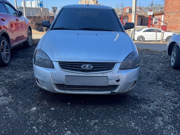 2012 Lada (ВАЗ) Priora I, серебристый, 220000 рублей