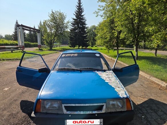 2000 Lada (ВАЗ) 2108, синий, 90000 рублей - вид 1