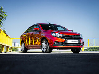 2017 Lada (ВАЗ) Vesta I, красный, 849000 рублей, вид 3
