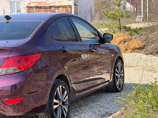 2013 Hyundai Solaris I, фиолетовый, 980000 рублей, вид 5