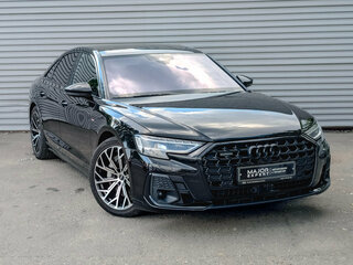 2022 Audi A8 Long 55 TFSI IV (D5) Рестайлинг, чёрный, 6990000 рублей, вид 3
