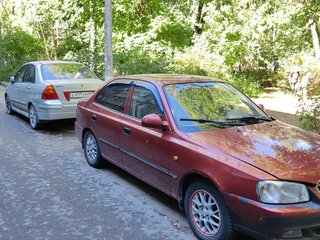 2003 Hyundai Accent ТагАЗ II, красный, 325000 рублей, вид 2