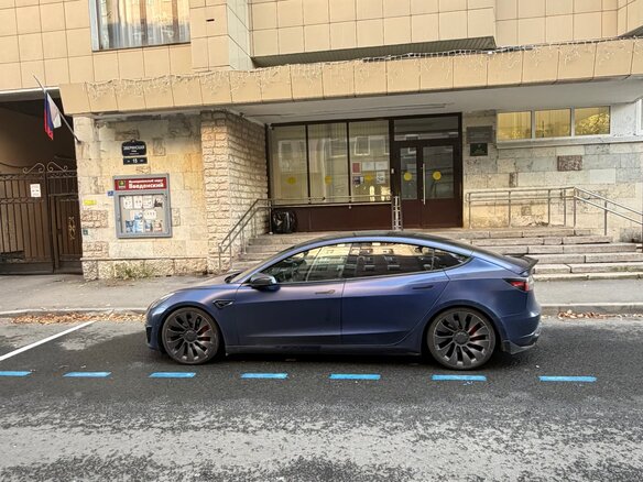 2021 Tesla Model 3 Performance I, синий - вид 8