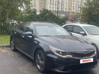 2019 Kia Optima IV Рестайлинг, синий, 1800000 рублей, вид 5