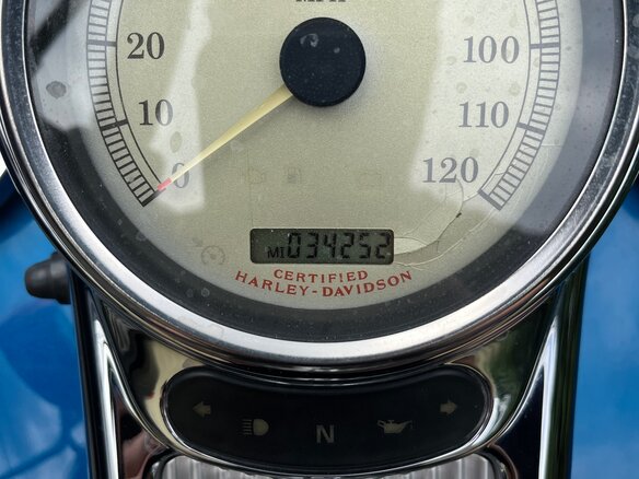 2005 Harley-Davidson Road King, синий, 750000 рублей - вид 14