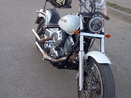 1996 Yamaha XVS400 Drag Star, белый, 299000 рублей, вид 3