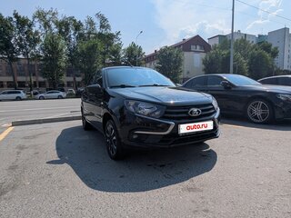 2021 Lada (ВАЗ) Granta I Рестайлинг, чёрный, 640000 рублей, вид 2