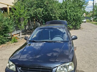 2006 Hyundai Accent ТагАЗ II, чёрный, 383000 рублей, вид 1
